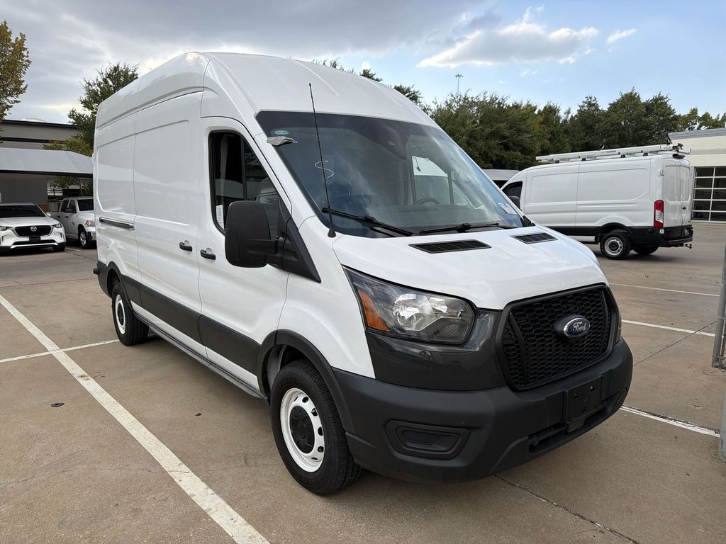 Oxford White 2023 Ford Transit Cargo Van Rear-Wheel Drive