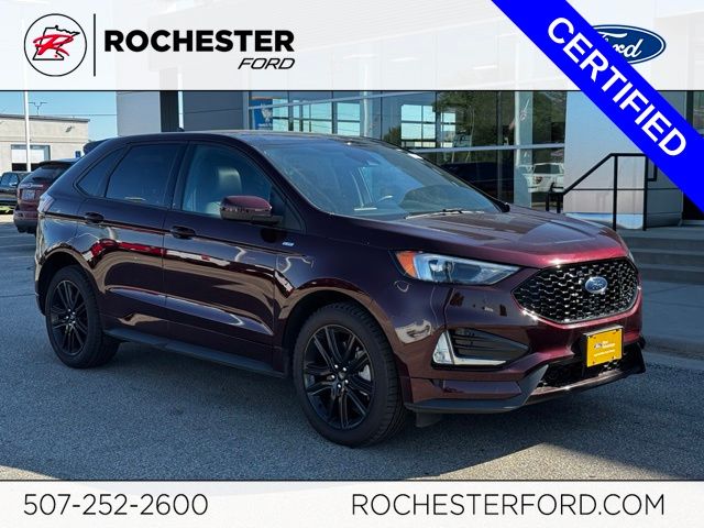 Red (Burgundy) 2024 Ford Edge SUV / Crossover All-Wheel Drive 8-Speed Automatic