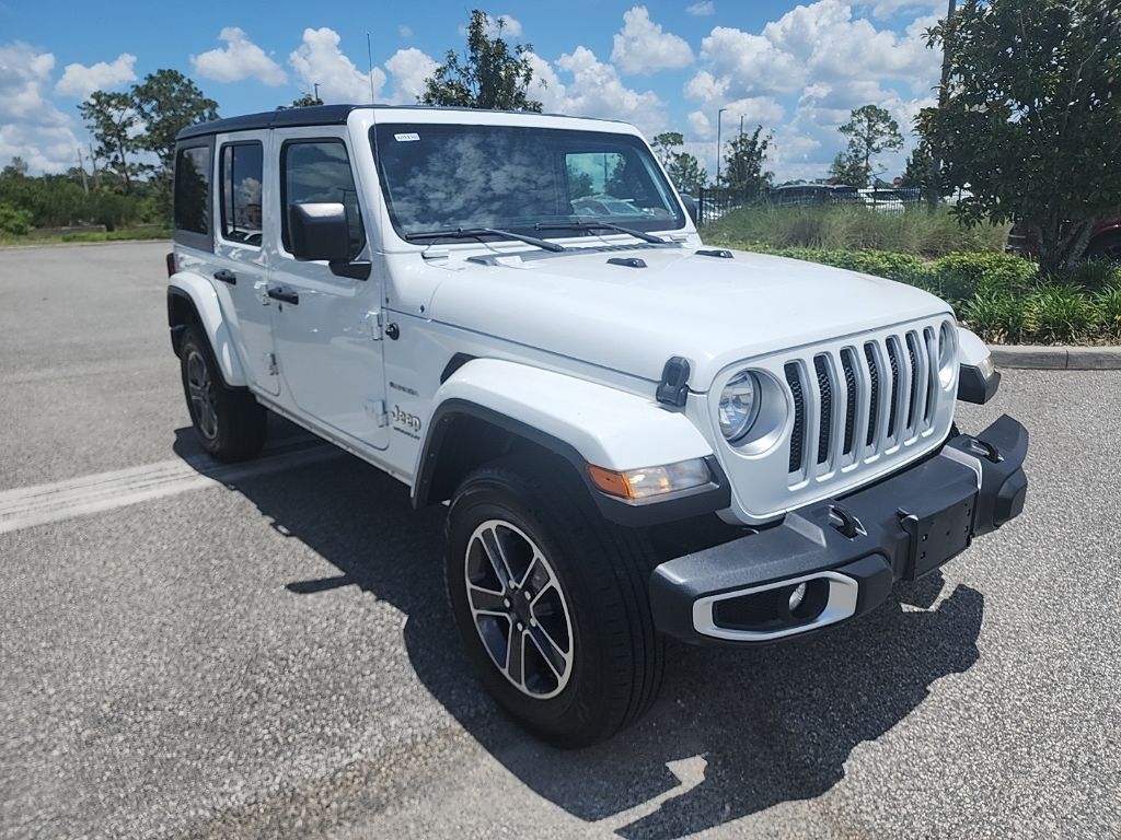 2023 White Jeep Wrangler Sahara 4X4 SUV