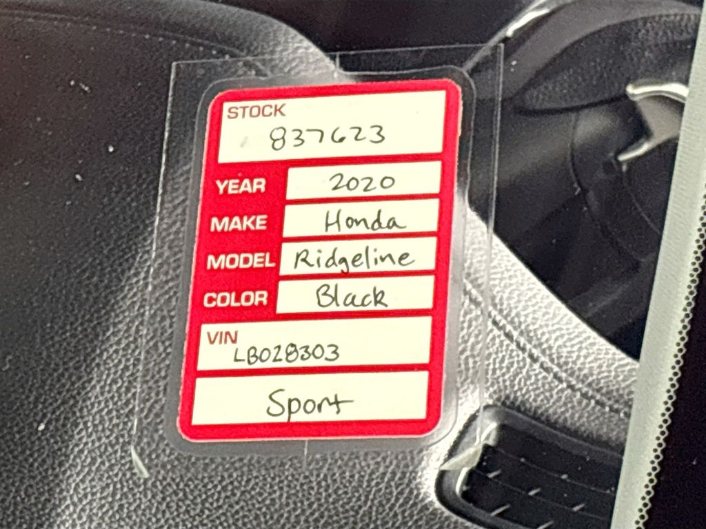 2020 Honda Ridgeline Sport