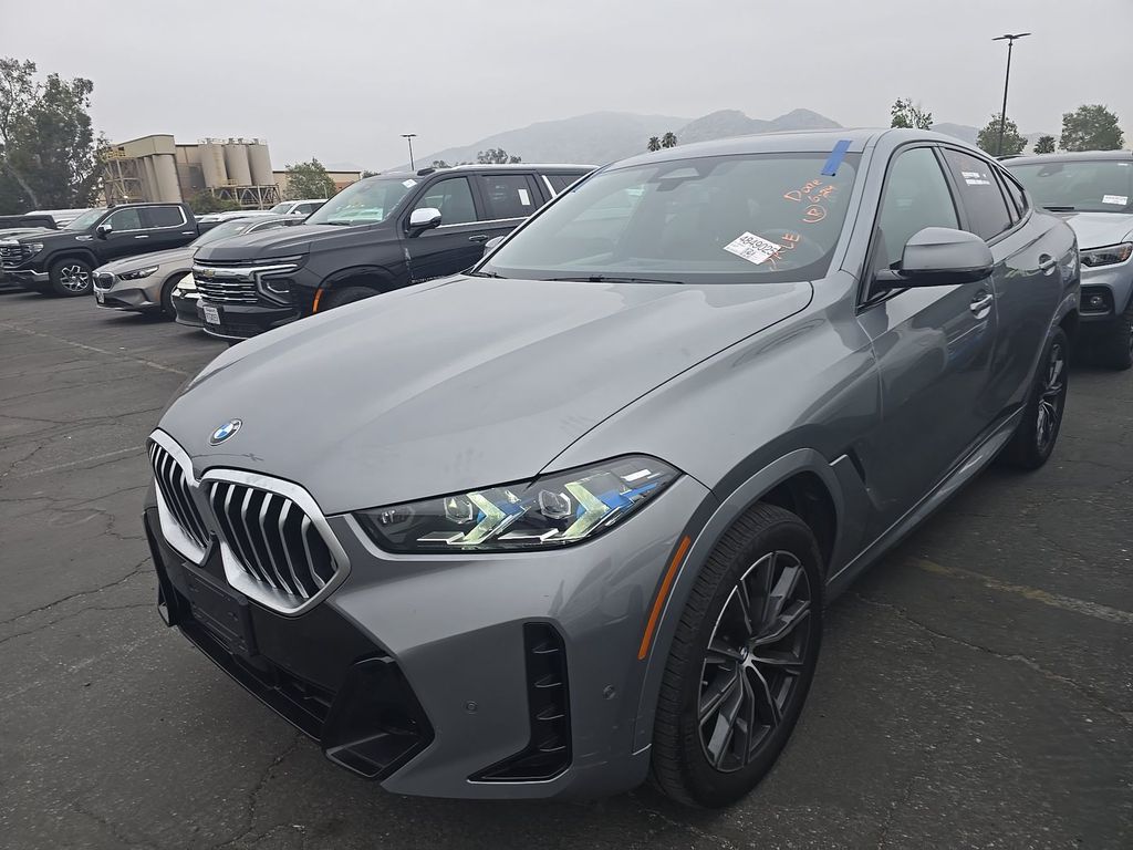 Gray (Skyscraper Grey Metallic) 2025 BMW X6 SUV / Crossover All-Wheel Drive 8-Speed Automatic