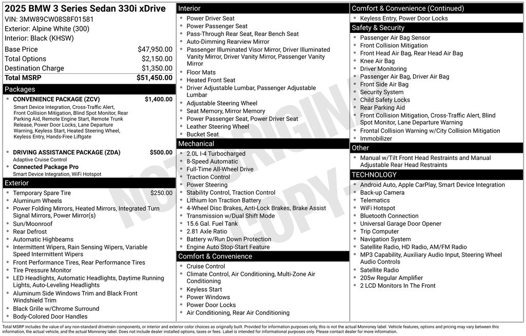 Used 2025 White BMW 330i xDrive image 4