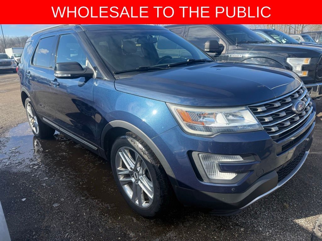 Blue Jeans Metallic 2017 Ford Explorer XLT AWD SUV / Crossover All-Wheel Drive 6-Speed Automatic