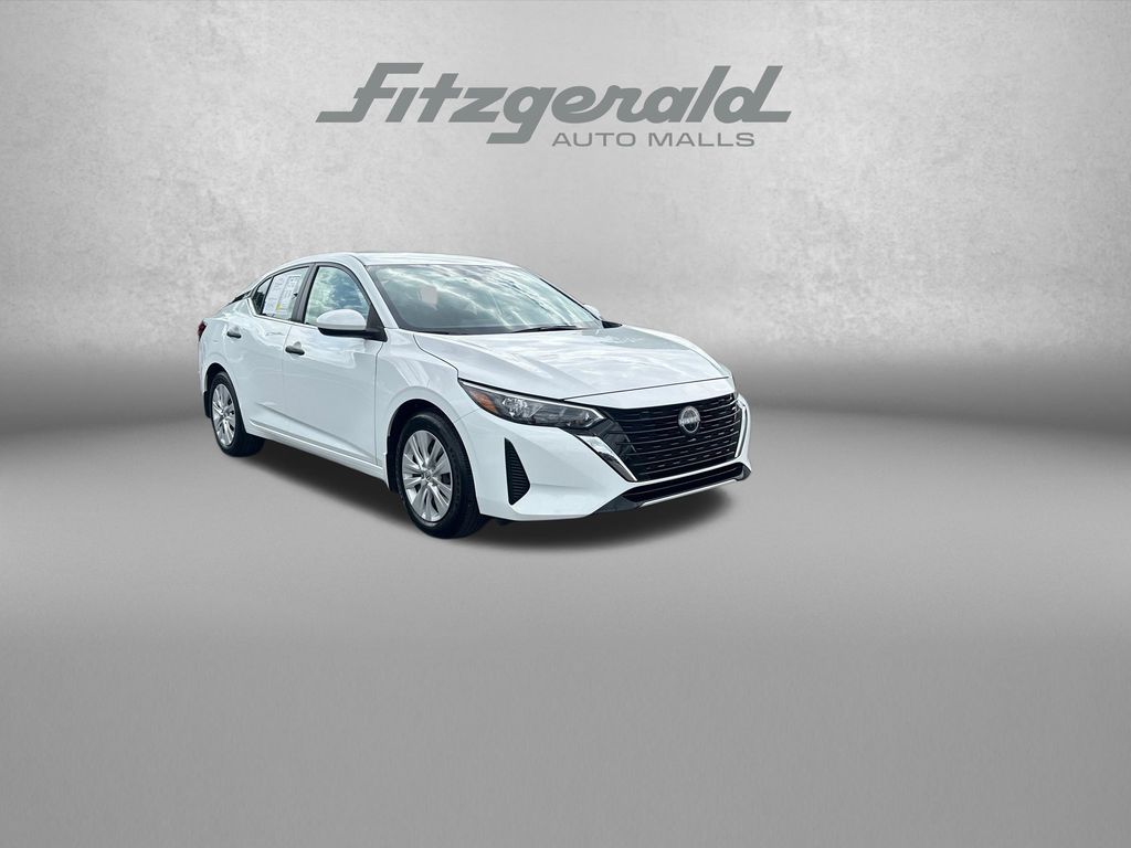 White (Fresh Powder) 2025 Nissan Sentra Sedan Front-Wheel Drive Continuously Variable Transmission