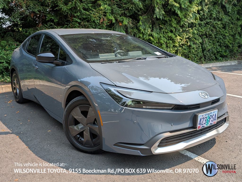 Gray 2025 Toyota Prius Plug-In Hybrid Hatchback Front-Wheel Drive Continuously Variable Transmission