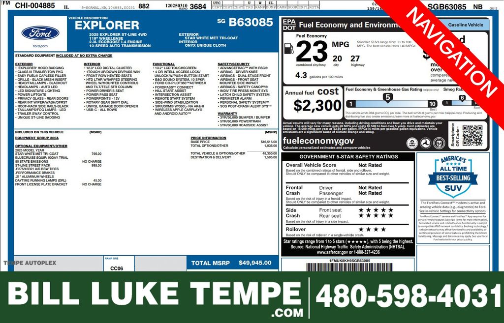 2025 Ford Explorer ST-Line AWD