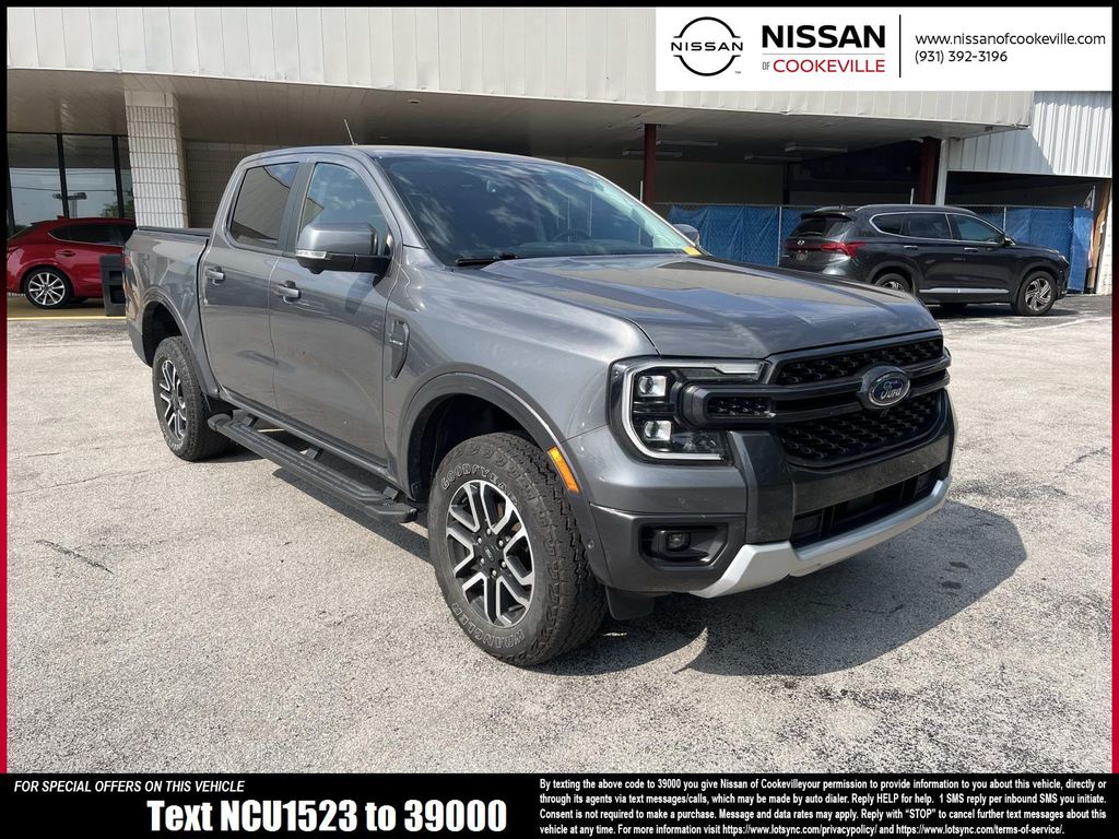 Gray Metallic 2024 Ford Ranger Pickup Truck Four-Wheel Drive Automatic