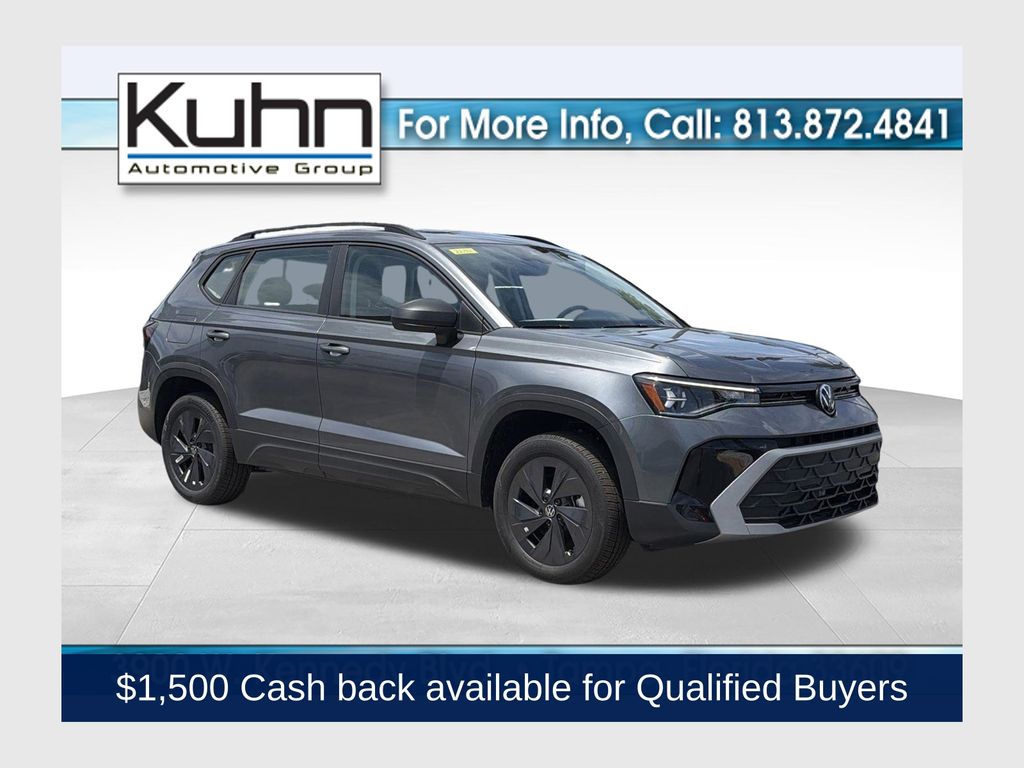 Platinum Gray Metallic 2026 Volkswagen Taos SUV / Crossover Front-Wheel Drive 8-Speed Automatic
