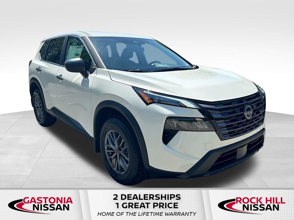 Glacier White 2026 Nissan Rogue S FWD SUV / Crossover Front-Wheel Drive Continuously Variable Transmission