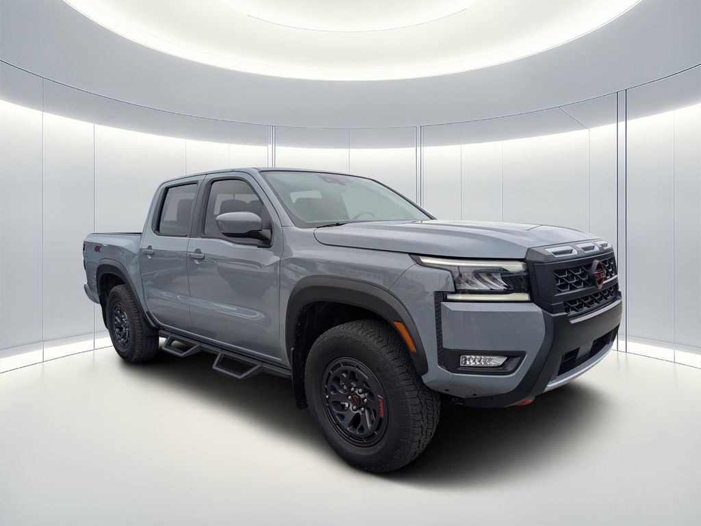 Boulder Gray 2026 Nissan Frontier Pickup Truck Four-Wheel Drive 9-Speed Automatic Overdrive