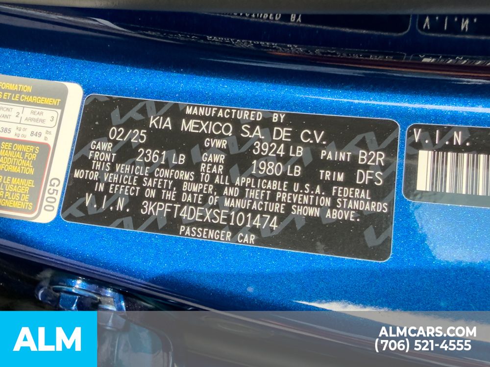 Used 2025 Blue Kia LXS image 23