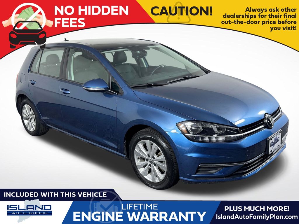 Silk Blue Metallic 2020 Volkswagen Golf TSI FWD Hatchback Front-Wheel Drive 8-Speed Automatic
