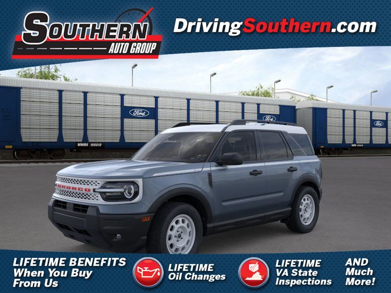 Blue (Azure Gray Metallic) 2025 Ford Bronco Sport SUV / Crossover All-Wheel Drive 8-Speed Automatic