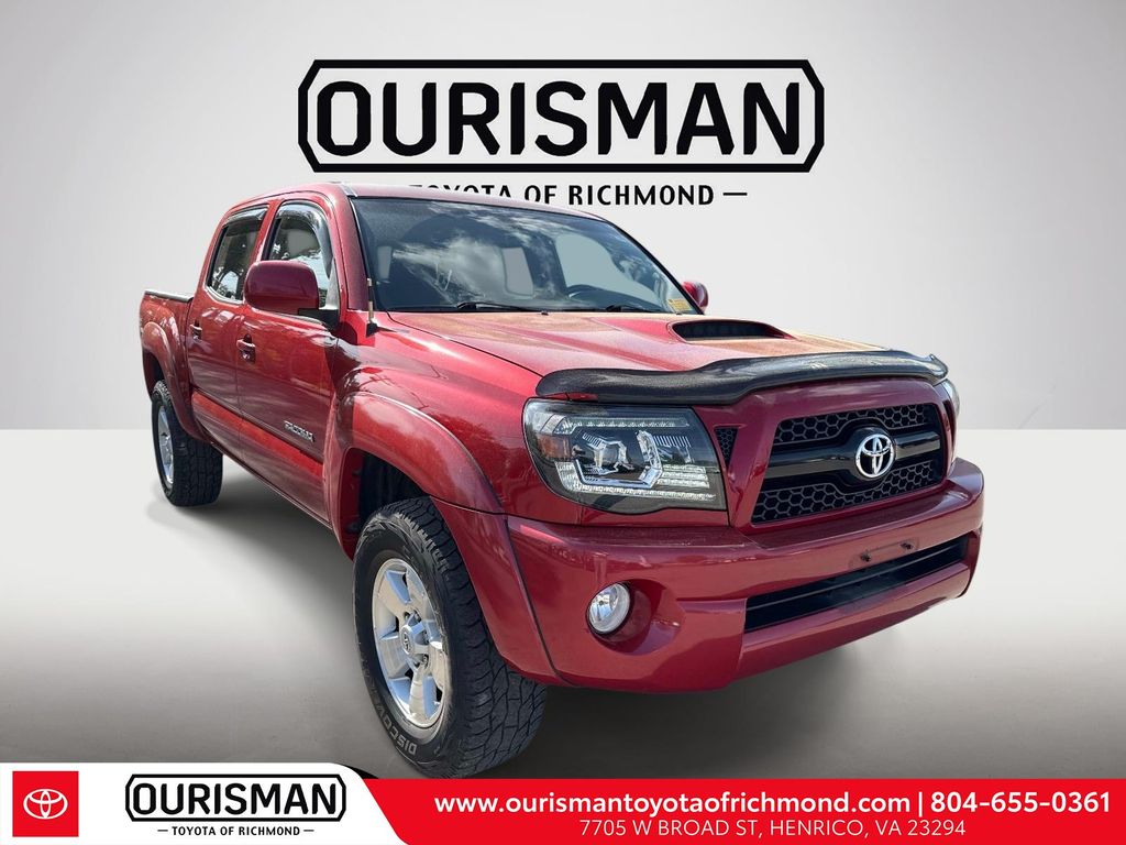Barcelona Red Metallic 2011 Toyota Tacoma Double Cab V6 4WD Pickup Truck Four-Wheel Drive 5-Speed Automatic Overdrive