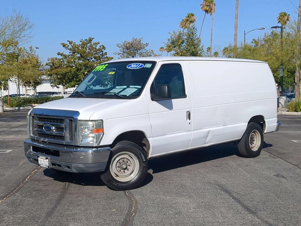 Oxford White 2011 Ford E-Series Van Rear-Wheel Drive 4-Speed Automatic Overdrive