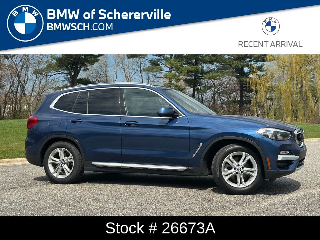 Phytonic Blue Metallic 2018 BMW X3 xDrive30i AWD SUV / Crossover All-Wheel Drive 8-Speed Automatic