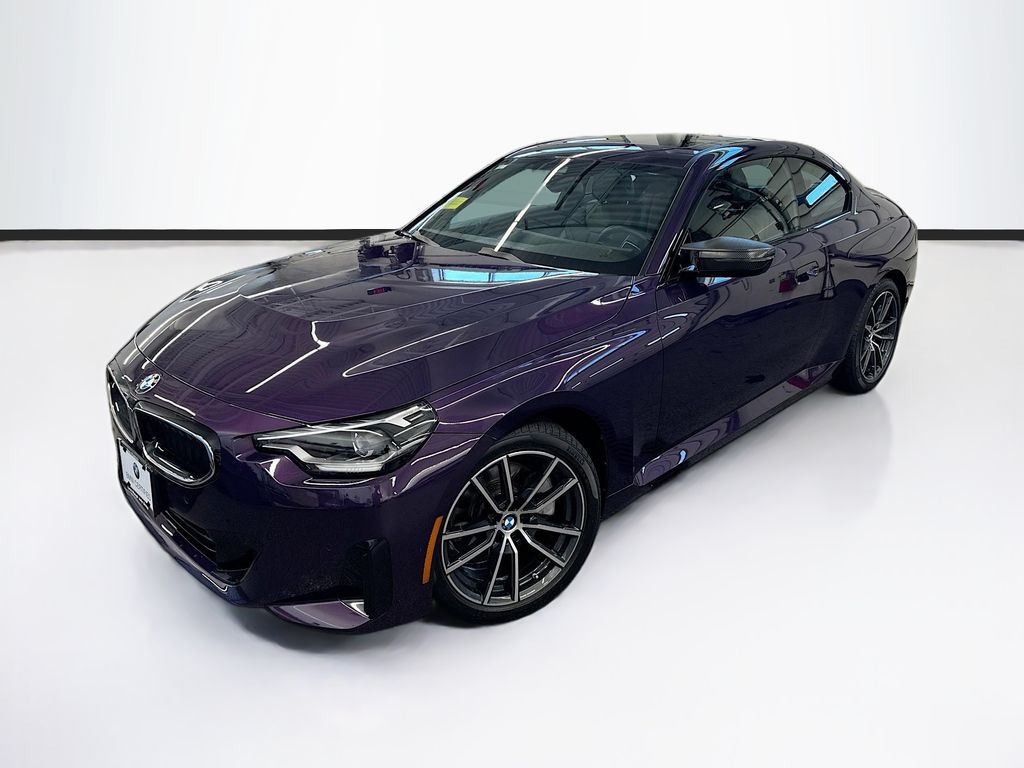 Thundernight Metallic 2023 BMW 2 Series Coupe All-Wheel Drive 8-Speed Automatic