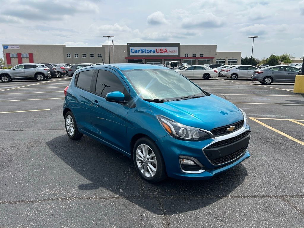 Caribbean Blue Metallic 2019 Chevrolet Spark 1LT FWD Hatchback Front-Wheel Drive Continuously Variable Transmission