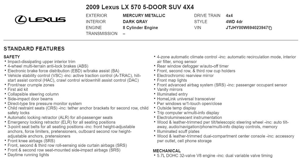 2009 Lexus LX 570 20