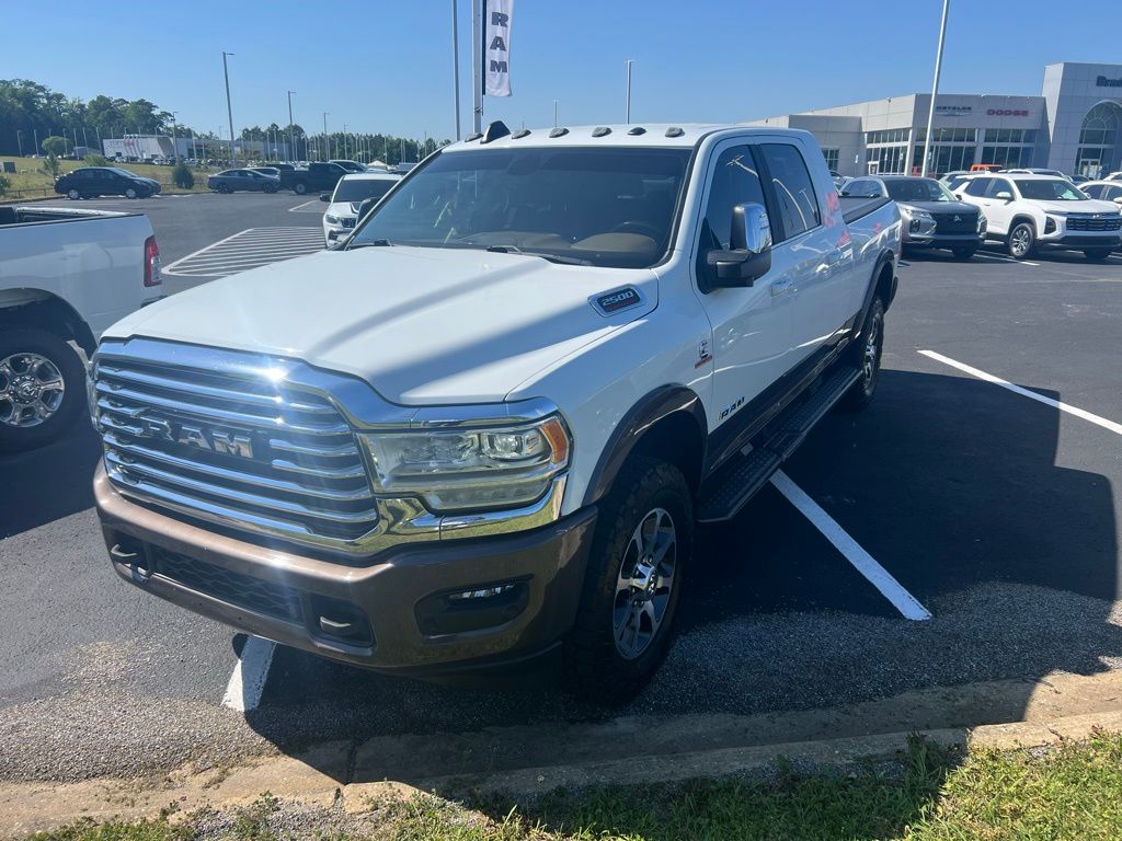 Bright White Clearcoat 2023 RAM 2500 Limited Longhorn Mega Cab 4WD Pickup Truck Four-Wheel Drive 6-Speed Automatic