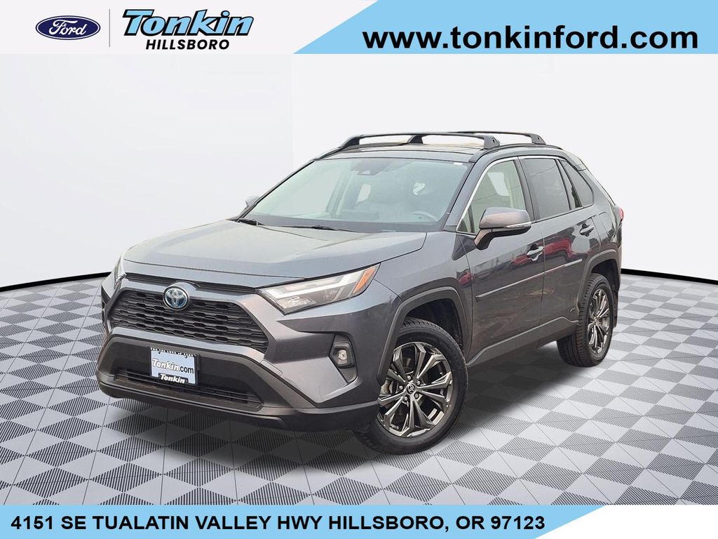 Magnetic Gray Metallic 2022 Toyota RAV4 Hybrid SUV / Crossover All-Wheel Drive Continuously Variable Transmission
