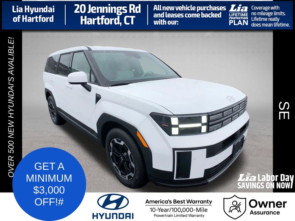 Serenity White 2026 Hyundai Santa Fe SUV / Crossover All-Wheel Drive 8-Speed Automatic
