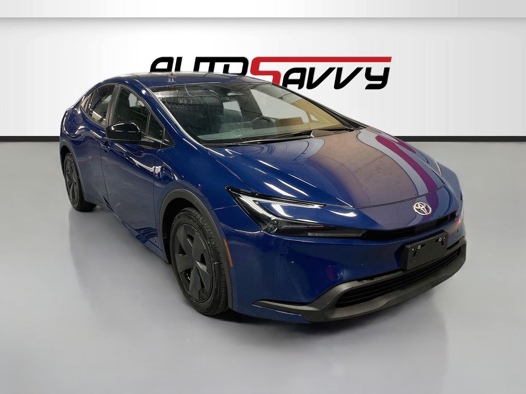 Dark Blue 2024 Toyota Prius Hatchback All-Wheel Drive Continuously Variable Transmission