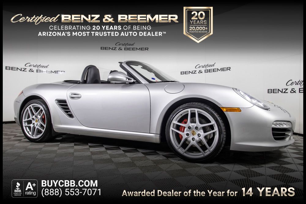 GT Silver Metallic 2009 Porsche Boxster S Convertible Rear-Wheel Drive 7-Speed Automatic