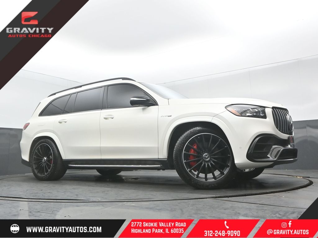 designo Diamond White Bright Metallic 2021 Mercedes-Benz GLS AMG GLS 63 4MATIC AWD SUV / Crossover All-Wheel Drive 9-Speed Automatic