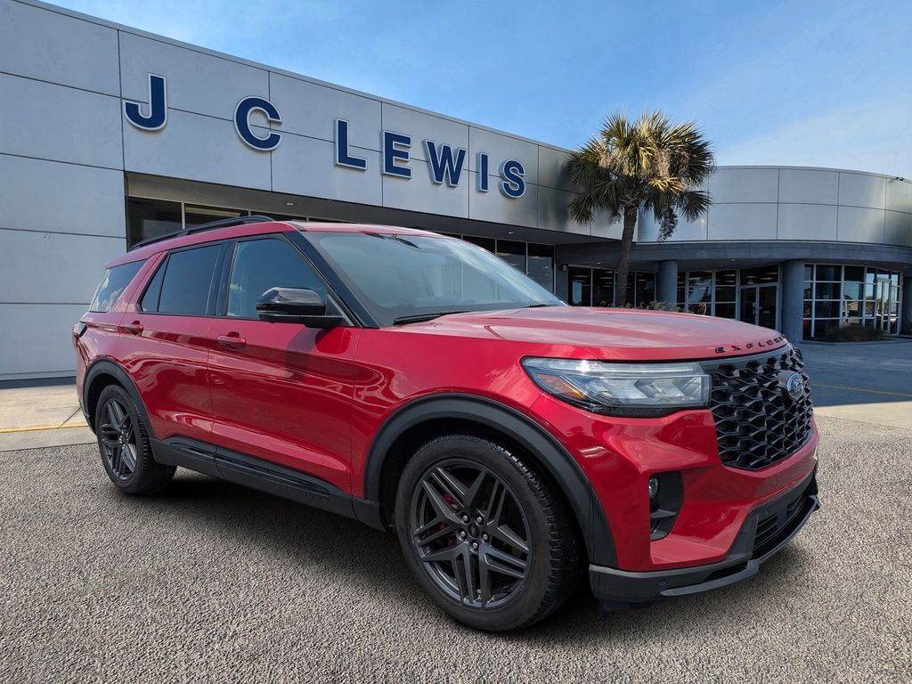 Rapid Red Metallic Tinted Clearcoat 2025 Ford Explorer SUV / Crossover All-Wheel Drive Automatic