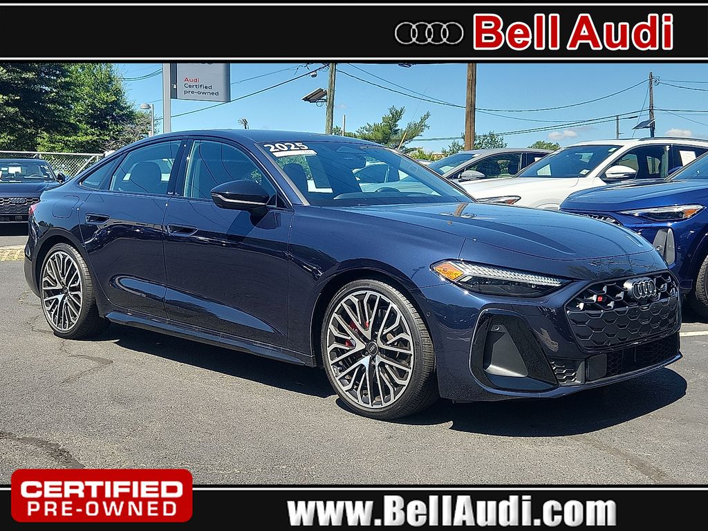 Firmament Blue Metallic 2025 Audi S5 Sedan All-Wheel Drive 7-Speed Automatic