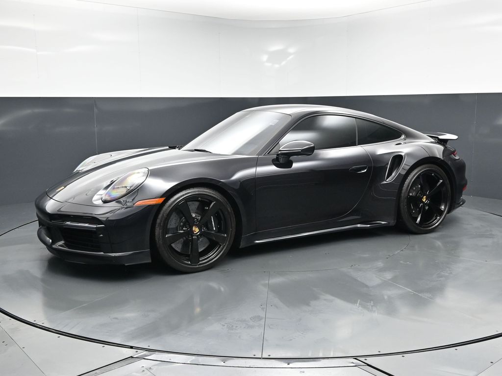Jet Black Metallic 2023 Porsche 911 Turbo S Coupe AWD Coupe All-Wheel Drive 8-Speed Automatic