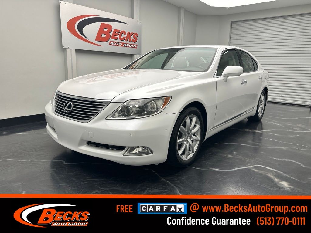 White 2007 Lexus LS Sedan Rear-Wheel Drive 8-Speed Automatic