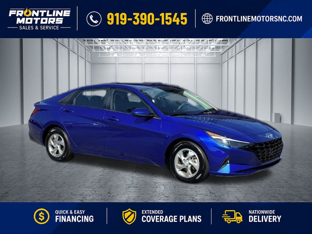 Intense Blue 2022 Hyundai Elantra Sedan Front-Wheel Drive Continuously Variable Transmission