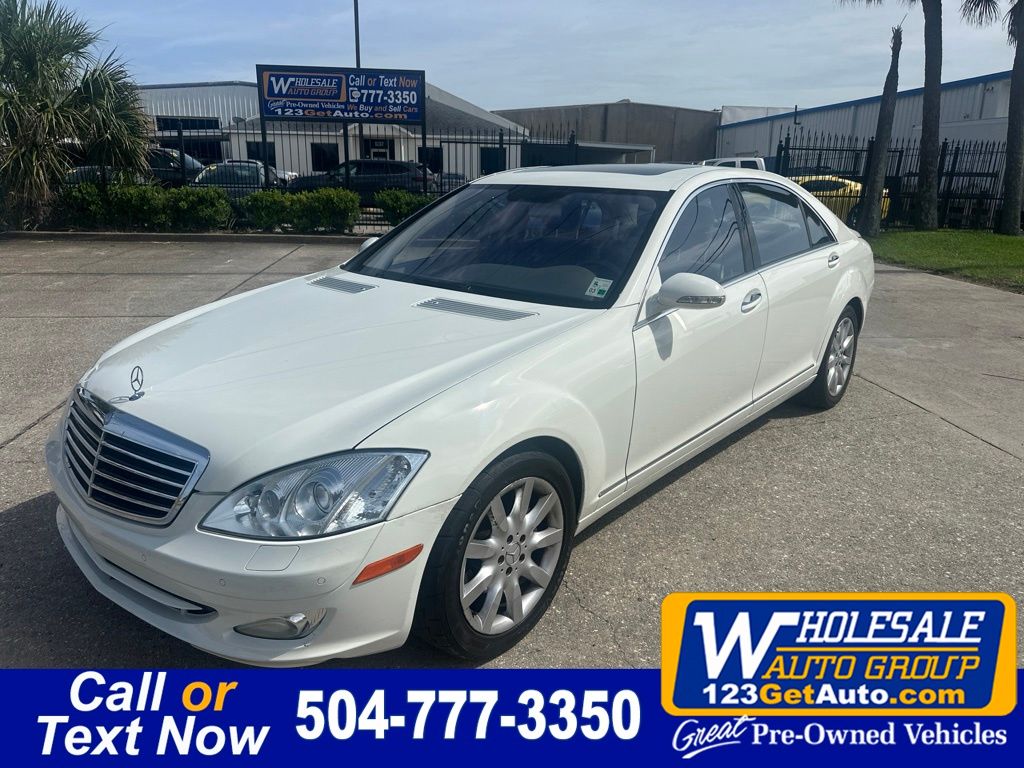 Arctic White 2007 Mercedes-Benz S-Class Sedan Rear-Wheel Drive 7-Speed Automatic