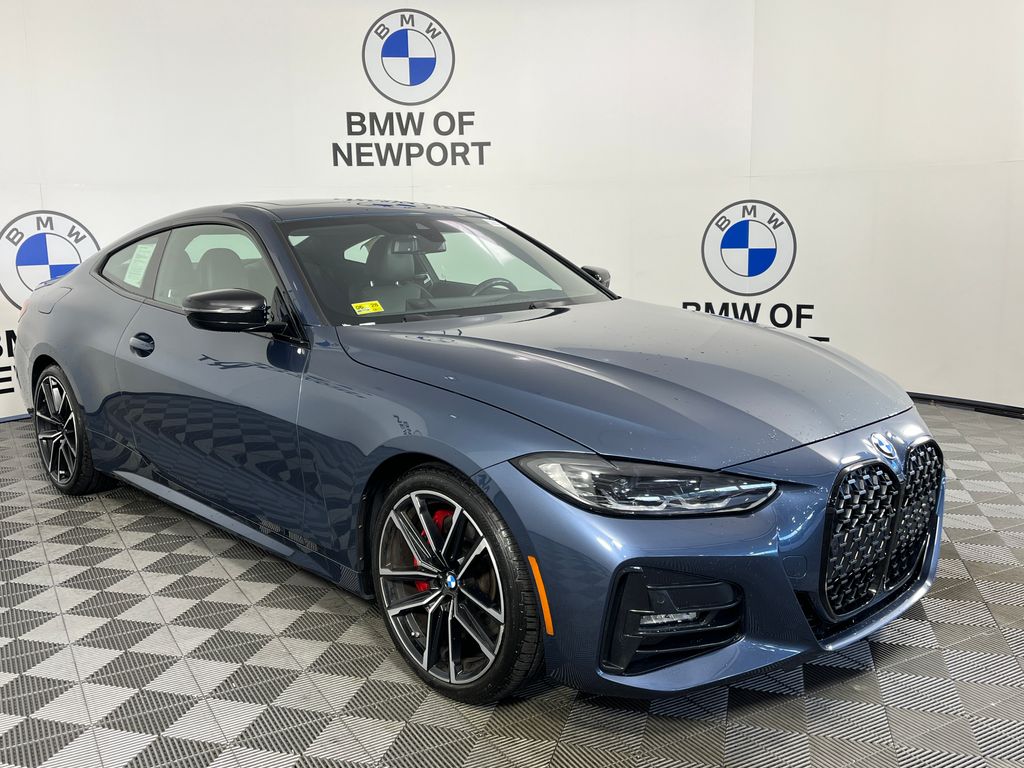 Arctic Race Blue Metallic 2024 BMW 4 Series Coupe All-Wheel Drive 8-Speed Automatic