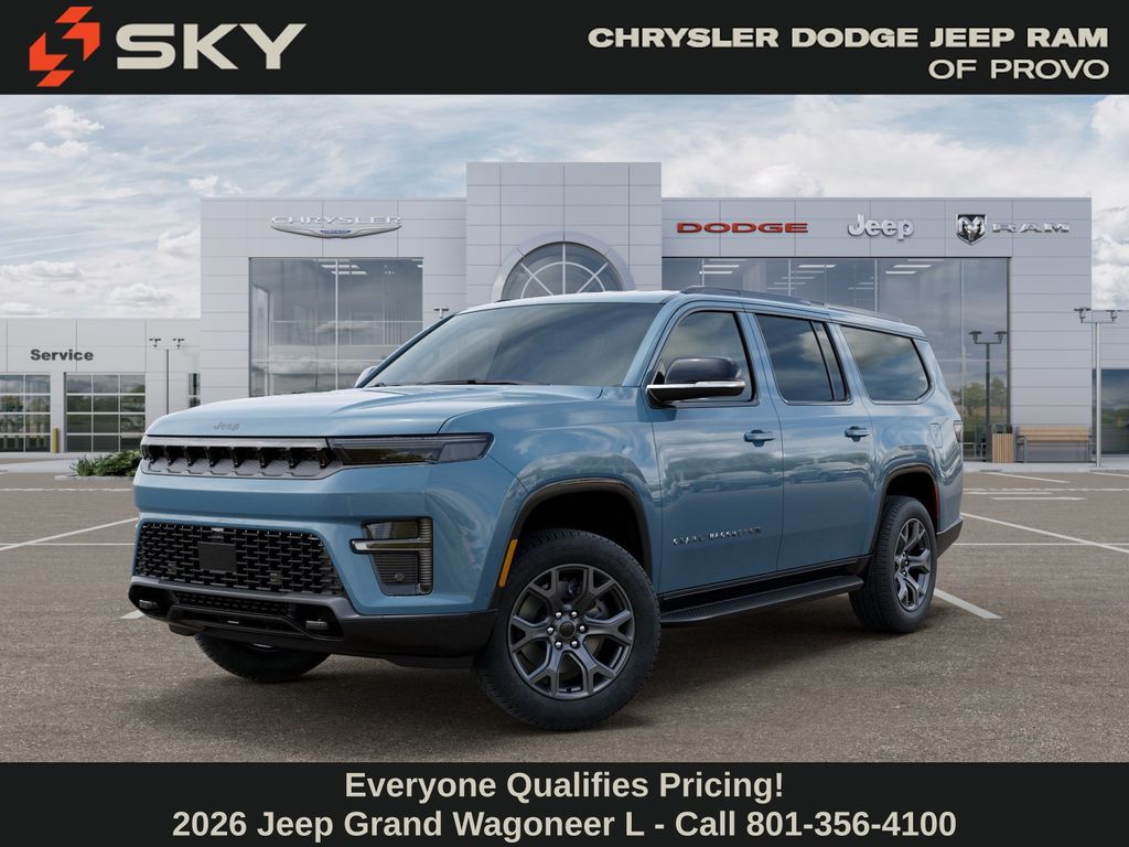 Gray (Steel Blue) 2026 Jeep Grand Wagoneer L Limited Altitude 4WD SUV / Crossover Four-Wheel Drive 8-Speed Automatic