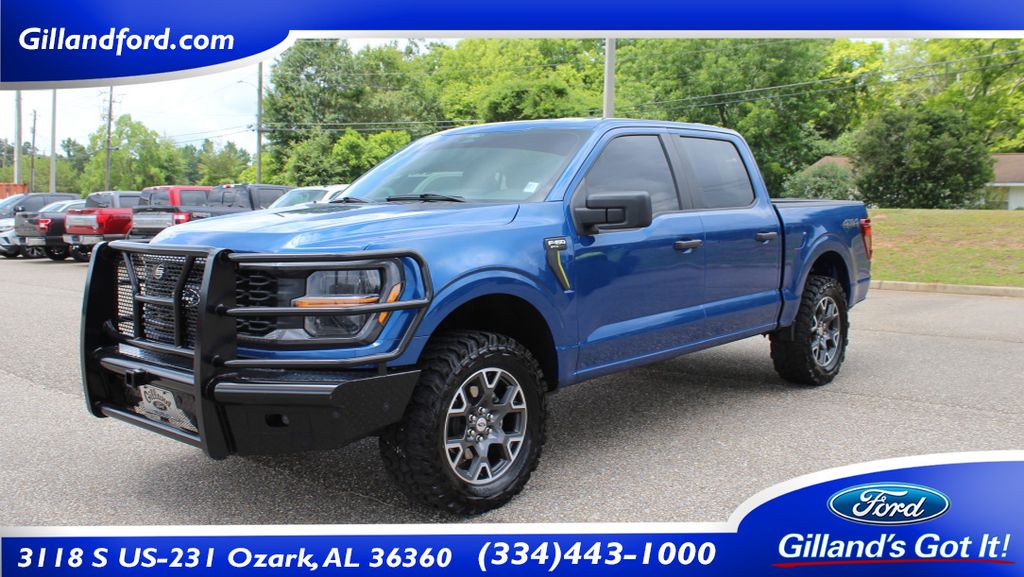 Blue Metallic 2025 Ford F-150 Pickup Truck Four-Wheel Drive Automatic