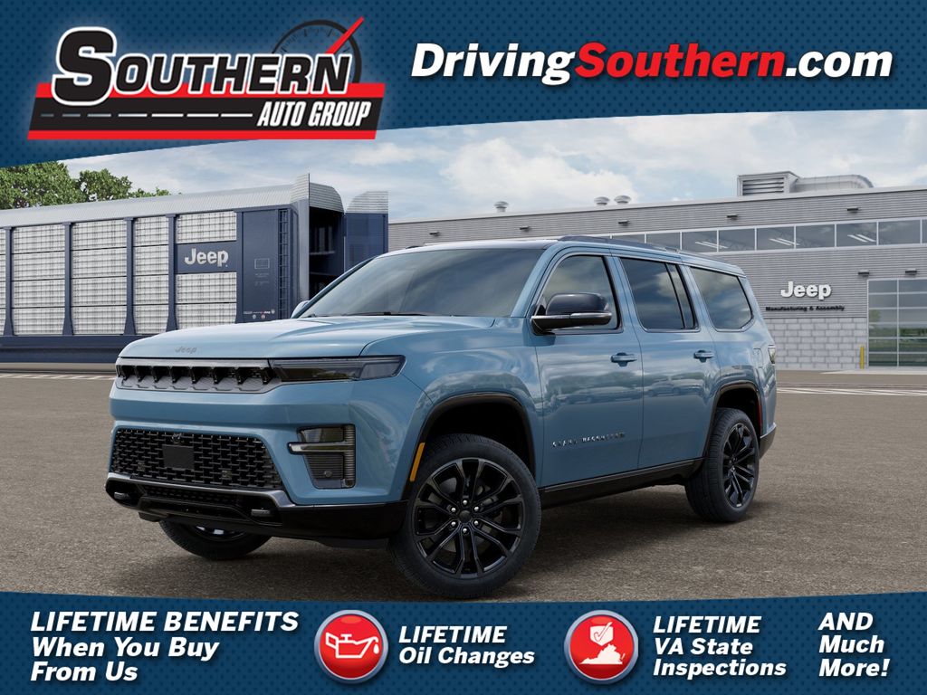 Gray (Steel Blue) 2026 Jeep Grand Wagoneer SUV / Crossover Four-Wheel Drive 8-Speed Automatic