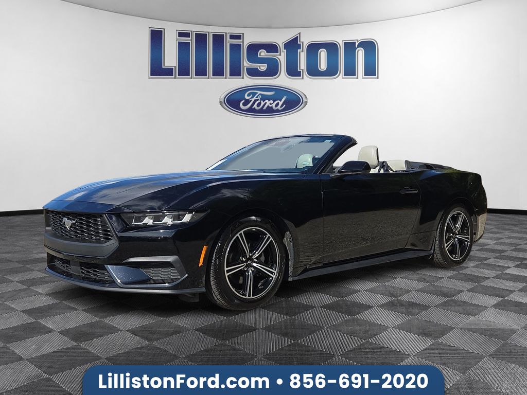Shadow Black 2024 Ford Mustang EcoBoost Premium Convertible RWD Convertible Rear-Wheel Drive Automatic