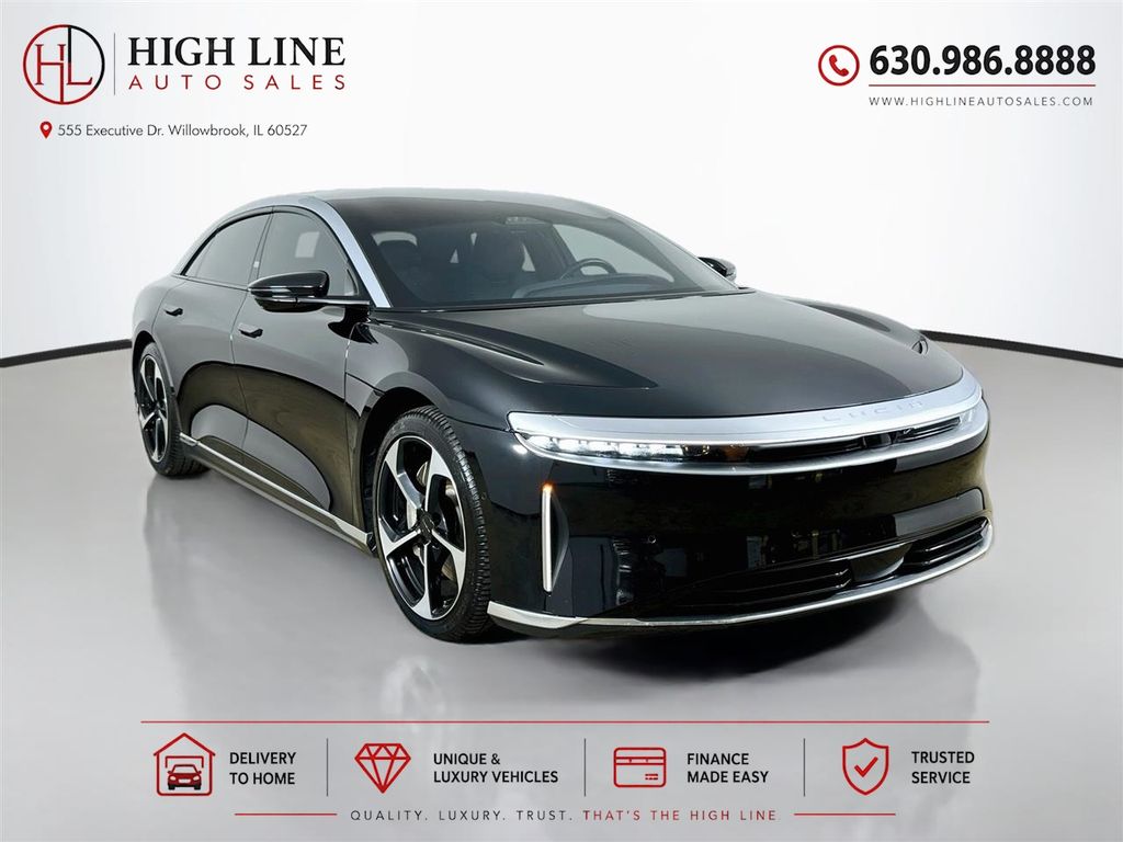 Black 2023 Lucid Air Sedan All-Wheel Drive 1-Speed Automatic