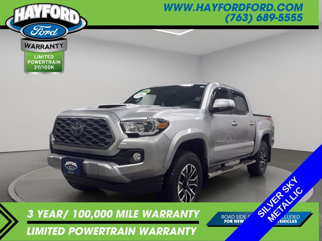 Silver Sky Metallic 2021 Toyota Tacoma Pickup Truck Four-Wheel Drive 6-Speed Automatic