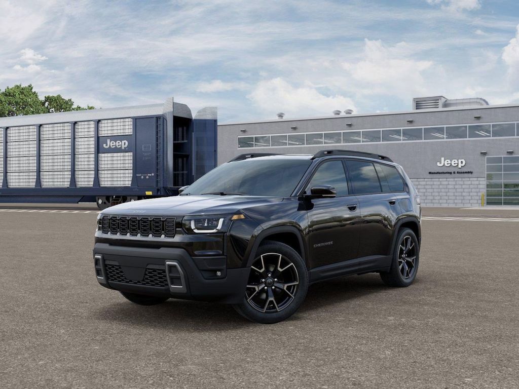 Diamond Black Crystal Pearlcoat 2026 Jeep Cherokee Overland 4WD SUV / Crossover Four-Wheel Drive Continuously Variable Transmission