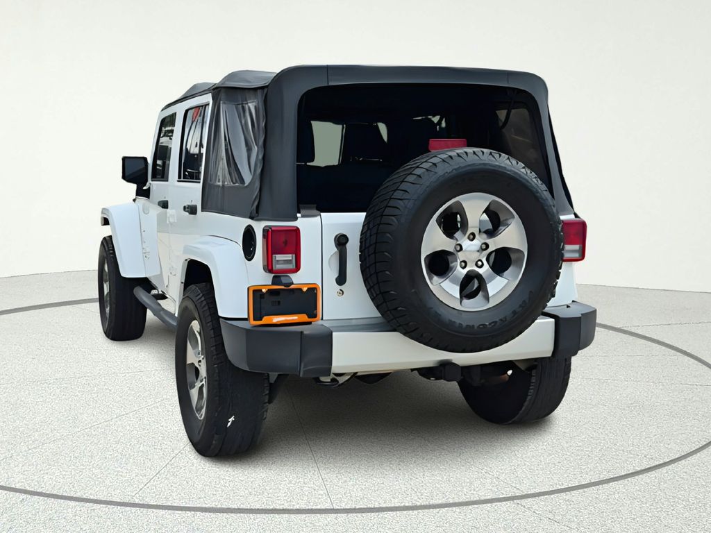 2018 Jeep Wrangler JK Unlimited Sahara White at Gullo Toyota