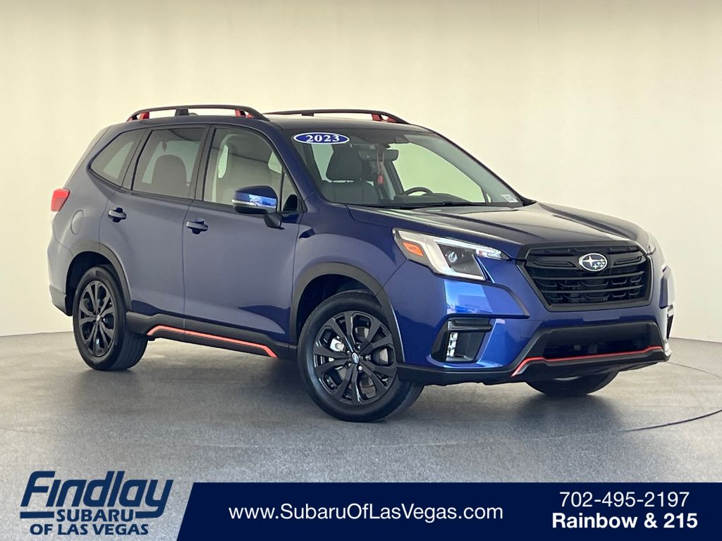 Sapphire Blue Pearl 2023 Subaru Forester Sport Crossover AWD SUV / Crossover All-Wheel Drive Continuously Variable Transmission