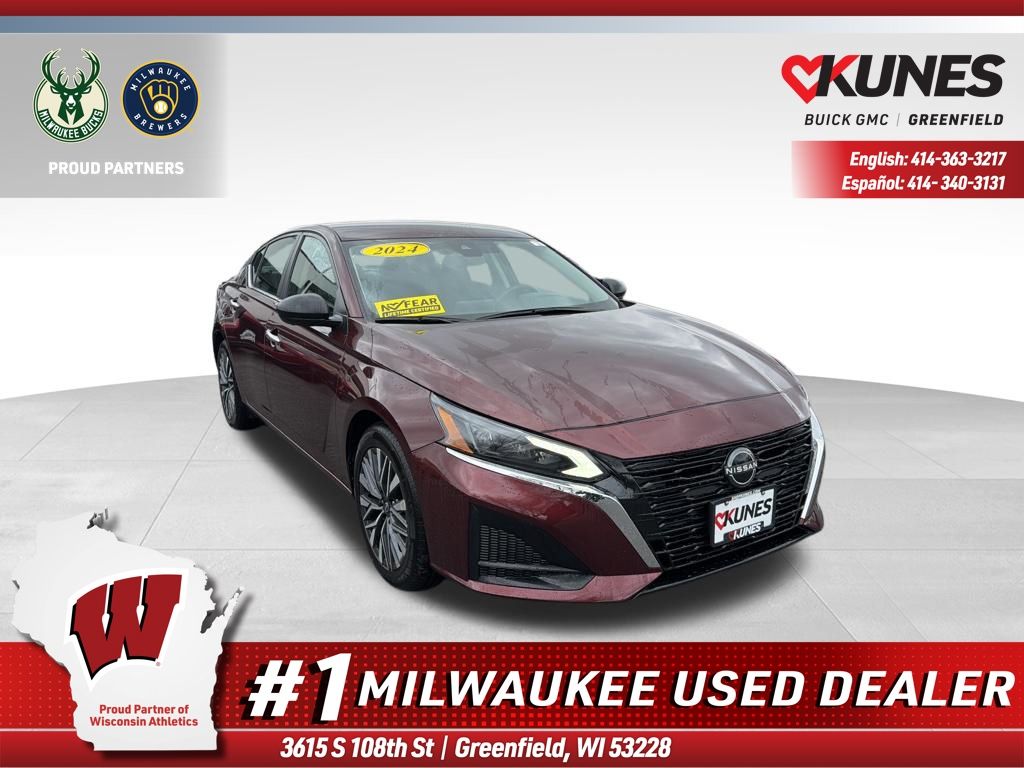 Garnet Pearl 2024 Nissan Altima 2.5 SV FWD Sedan Front-Wheel Drive Continuously Variable Transmission
