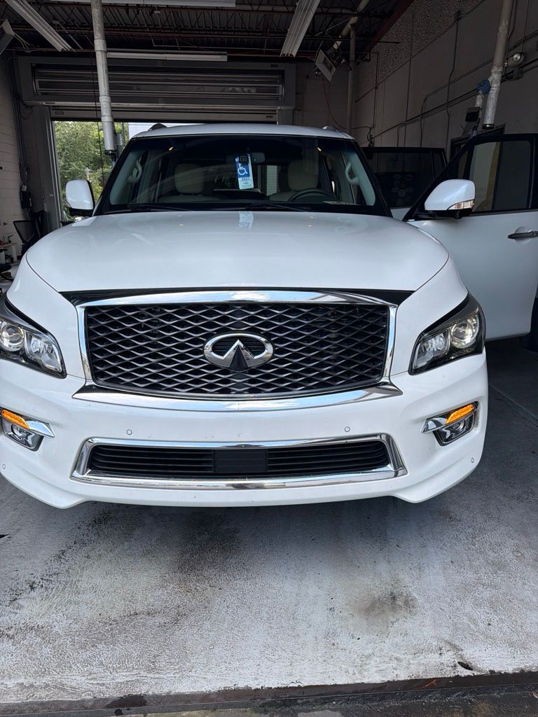 Majestic White 2017 INFINITI QX80 SUV / Crossover Rear-Wheel Drive 7-Speed Automatic