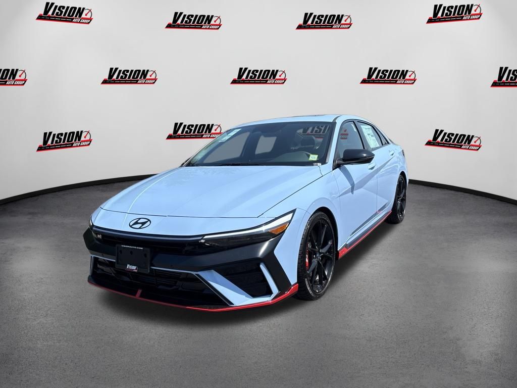 Performance Blue 2026 Hyundai Elantra N Sedan Front-Wheel Drive 8-Speed Automatic