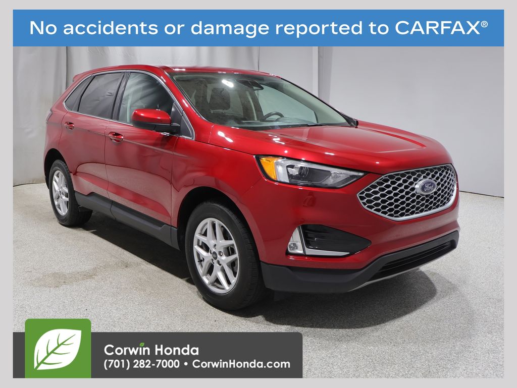 Rapid Red Metallic Tinted Clearcoat 2024 Ford Edge SUV / Crossover All-Wheel Drive 8-Speed Automatic