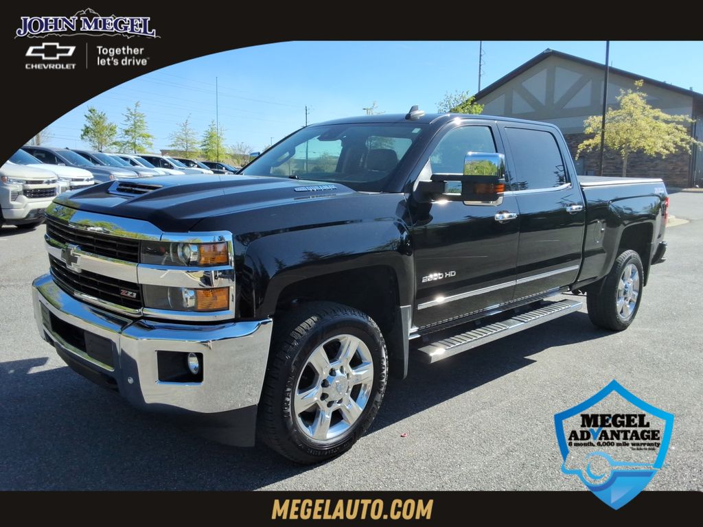 Black 2017 Chevrolet Silverado 2500HD LTZ Crew Cab 4WD Pickup Truck Four-Wheel Drive 6-Speed Automatic